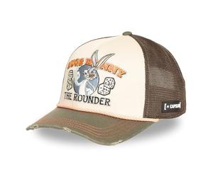 Capslab Cappello Uomo Looney Tunes Bugs Bunny The Rounder | Cappello Cotone Beige Verde Regalo Originale