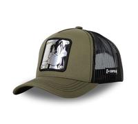 Capslab Daffy Duck Looney Tunes Metal Plate Olive Trucker cap