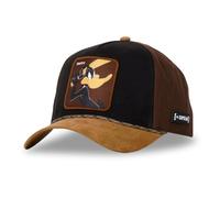 Capslab Daffy Duck Looney Tunes Pelle Scamosciata Nero Marrone Berretto Regolabile con Snapback