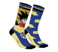 Capslab Dragon Ball Son Goku & Nuvola Volante - Calzini Anime Ufficialmente Licenziati per Uomo e Donna - Cotone - Confortevoli dal Design Iconico - 39-42