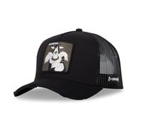 Capslab Silvestro Looney Tunes Look Usato Nero Berretto da Camionista Regolabile