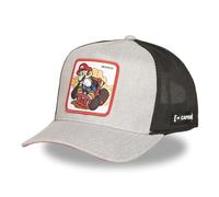 Capslab Snapback Cappellino da Uomo e Donna, Berretto Trucker Super Mario, Regolabile, Grigio, Taglia Unica