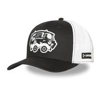 CAPSLAB Trucker Cap PREMIUM SCOOBYDOO VAN GLOW Black/White, Basecap Mesh