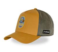CAPSLAB X Despicable Me Bob & Tim Premium Trucker Cap TADA Basecap Rete Marrone