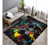 Capslpad Tappeto da gioco per camera dei ragazzi, 120 x 180 cm, lavabile in lavatrice, antiscivolo, stampato in 3D, tappetino da gioco per bambini, tappeto a pelo corto, per ragazzi e ragazzi,