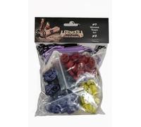 Capstone Games Pagan: Destino di Roanoke - Set di gettoni in legno, 125 pezzi di gioco dipinti e 3 sacchetti di stoffa stampati personalizzati