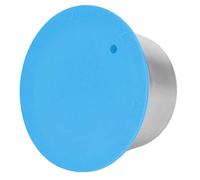 Capsula Caffè Ricaricabile, 40ml Capsula di Caffè in Acciaio Inox con Coperchio in Silicone per Macchina da Caffès, Capsules Riutilizzabile per Casa e Ufficio (Blu)