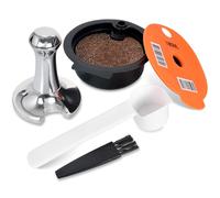 Capsula di Caffè Riutilizzabile, Cialde di Caffè Ricaricabili 180 ml, Filtro per Caffè Riutilizzabile, con Manomissione Caffe 51mm, Compatibili per la Macchina da Caffè Bosch Tassimo