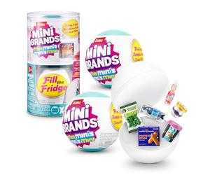 Capsula Mini Brands Fill The Fridge Mini Minis Serie 1 di ZURU, Giocattolo in Miniatura collezionabile, Confezione con Oggetto a Sorpresa, Replica in Miniatura (2 Capsula)