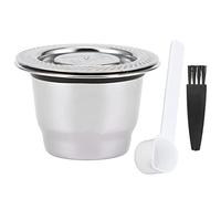 Capsula per caffè riutilizzabile in acciaio inox con cucchiaio e spazzolino, compatibile con macchine, tra cui, Inissia, Lattissima, CitiZ, Maestria, Le Cube, per