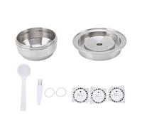 Capsula per caffè riutilizzabile in acciaio inox per, tazza filtro riutilizzabile con guarnizione in silicone, compatibile con le macchine VertuoPlus e