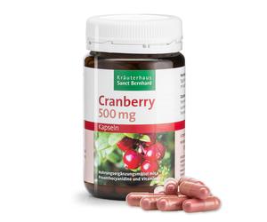 Capsule al mirtillo rosso 500 mg