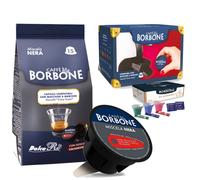 Capsule Caffè Borbone Miscela Nera compatibili Dolce Gusto Nescafe + Accessori
