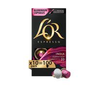 Capsule Caffè Espresso India Karnatak 100 Capsule in Alluminio 10 pacchetti da