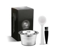 Capsule Caffè Riutilizzabili Acciaio Inox 18/8, Filtro Capsule Caffè Compatibile Cafissimo, ALDI, Caffitaly - Materiale Sicuro, Facile da Pulire, Rispetto Ambientale