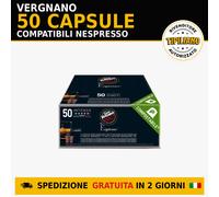 Capsule Caffè Vergnano Intenso 50 pezzi Compatibili Nespresso