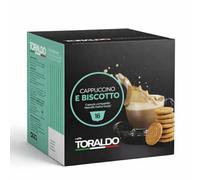 Capsule Cappuccino Biscotto 16 Capsule Compatibili Sistema Dolce Gusto - Bevanda Cremosa al Gusto Biscotto, Schiuma Morbida e Aroma Dolce, Ideale per Colazione e Pausa