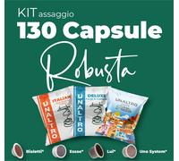 Capsule compatibili BIALETTI ® in alluminio KIT ASSAGGIO ROBUSTA da 130 UNALTRO