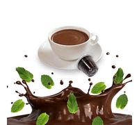 Capsule Compatibili Nespresso Cioccolato e Menta Kickkick (10pz) Cioccolata Calda in Capsule Aromatizzate Solubili per Macchine da Caffè Nespresso