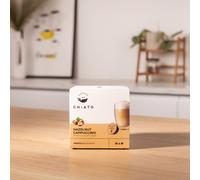 Capsule di caffè compatibili con NESCAFÉ® Dolce Gusto® CHiATO Hazelnut Cappuccino, 16 pz.