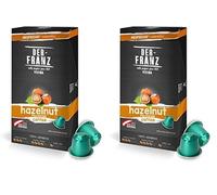 Capsule di caffè compatibili Nespresso, 1 x 10 Capsule, aromatizzato alla Nocciola (Confezione da 2)