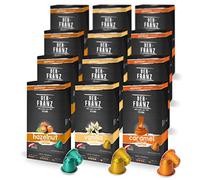 Capsule di caffè compatibili Nespresso, 12 x 10 Capsule (40 x aromatizzato alla Nocciola, 40 x aromatizzato all‘aroma Vaniglia, 40 x aromatizzato al Caramello)
