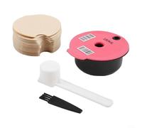 Capsule di caffè con coperchi in silicone per Bosch per Tassimo, include coperchio da 60 ml, coperchio da 180 ml, cucchiaio e pennello (B)