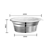 Capsule di caffè ricaricabili riutilizzabili in acciaio inossidabile Compatibili con A Modo Mio Premium Filtri del caffè eco -friendly durevoli per macchine per espresso 60pcs in