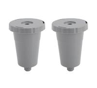 Capsule di caffè riutilizzabile in acciaio inossidabile Filtro pozzo di caffè ricaricabile per il caffè per la casa che produce ecologici durevoli da 2 pezzi