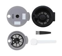 Capsule di caffè riutilizzabili compatibili con macchine Bosch Tassimo, capacità 12 g con coperchio da 60 ml, coperchio da 180 ml, cucchiaio e pennello