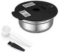 Capsule di caffè riutilizzabili, compatibili con macchine Bosch Tassimo, filtri da caffè ricaricabili, cialde da caffè, kit completo di accessori per caffè K-Cups (SS60 ml)