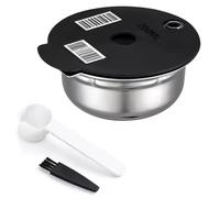 Capsule di caffè riutilizzabili, compatibili con macchine Bosch Tassimo, filtri da caffè ricaricabili, cialde da caffè, kit completo di accessori per caffè K-Cups (SS200 ml)