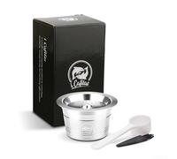 Capsule di caffè riutilizzabili in acciaio inossidabile compatibili con macchine da caffè Kfee, forniscono un ricco contenuto di olio e grassi per caffè espresso
