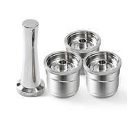 Capsule Di Caffè Riutilizzabili In Acciaio Inossidabile For Uso Alimentare, Compatibili Con Cialde Di Riempimento For Macchine Da Caffè Illy, X7 / Y3 / Y5(3pcs with Tamper)