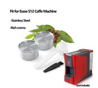 Capsule di caffè riutilizzabili per Essse Caffe S12 Macchina per caffè Espresso Sistema Filtri per caffè ricaricabili Cialde in acciaio inossidabile