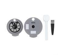 Capsule di caffè riutilizzabili per macchine Bosch Tassimo, kit completo di fermentazione con coperchi da 60 ml e 180 ml, cucchiaio dosatore e spazzola di manutenzione
