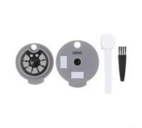 Capsule di caffè riutilizzabili per macchine da caffè Bosch Tassimo, capacità 12 g e set completo di accessori, tra cui tazza per capsule, cucchiaio, spazzola e due coperchi