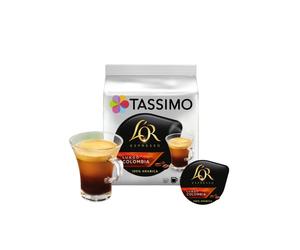 Capsule di caffè Tassimo Lungo Colombia (compatibili con le macchine a capsule Bosch Tassimo), 16 pz.