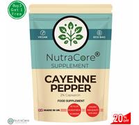 Capsule Di Cayenna Organiche 550Mg-(2% Capsaicina) Vegane, 100% Naturali E Forti