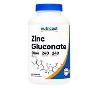 Capsule Di Gluconato Di Zinco 50 Mg 240 Contenitore Di Nutricost