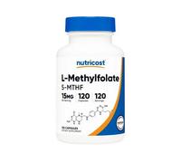 Capsule Di L-Metilfolato 120 Contenitore 15 Mg Di Nutricost