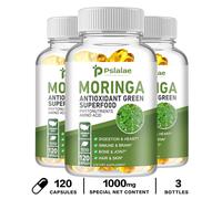 Capsule di Moringa 1000 mg - Superfood verde biologico, antiossidante