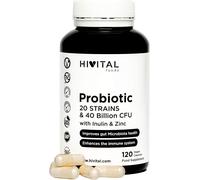Capsule di probiotici HIVITAL con 40 miliardi di UFC, con inulina e zi
