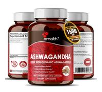 Capsule di radice di Ashwagandha organica in polvere da 1500 mg -...