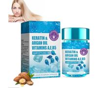 Capsule di siero per capelli, capsule idratanti e per il trattamento alla cheratina con olio di avocado/jojoba/argan, per capelli crespi, secchi e danneggiati