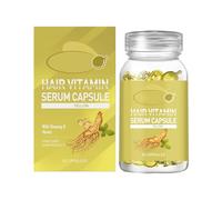 Capsule Di Siero Vitaminico Per Capelli, Capsule Di Olio Per Capelli Senza Risciacquo Per Donne, Per Capelli Secchi E Crespi (Giallo)