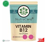 Capsule di Vitamina B12 10000 mcg (Metilcobalamina) Vegane 90 Capsule