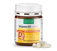 Capsule di vitamina D3 5.600 U.I. per il fabbisogno settimanale