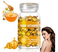 Capsule di vitamina per capelli, olio di vitamine per capelli, 30 capsule/bottiglia, idratante anti anti-crespo, riparazione di danni ai capelli, olio essenziale per la crescita sana dei capelli
