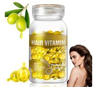 Capsule di vitamina per capelli, olio di vitamine per capelli, 30 capsule/bottiglia, Idratante anti crespo, Riparazione dei danni ai capelli, Olio essenziale per capelli per una crescita sana dei